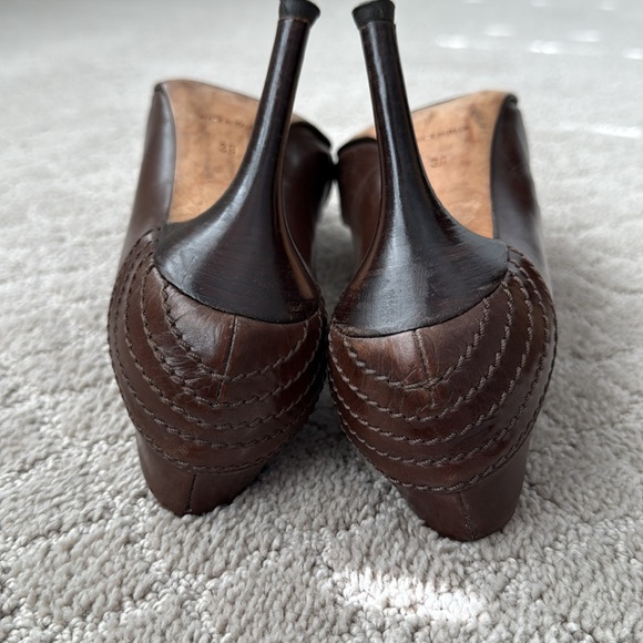 Dior Brown Pumps with silver buckle in Size 38. - Picture 4 of 8